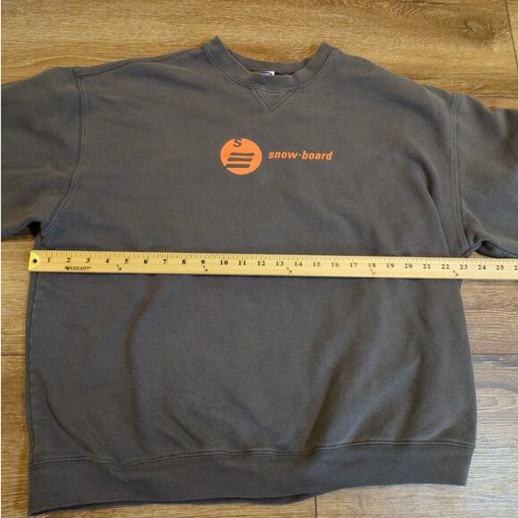 VTG Old Navy Snowboard Ski Adult XL Sweatshirt Retro Winter Sports Outdoor Gray - Picture 5 of 6